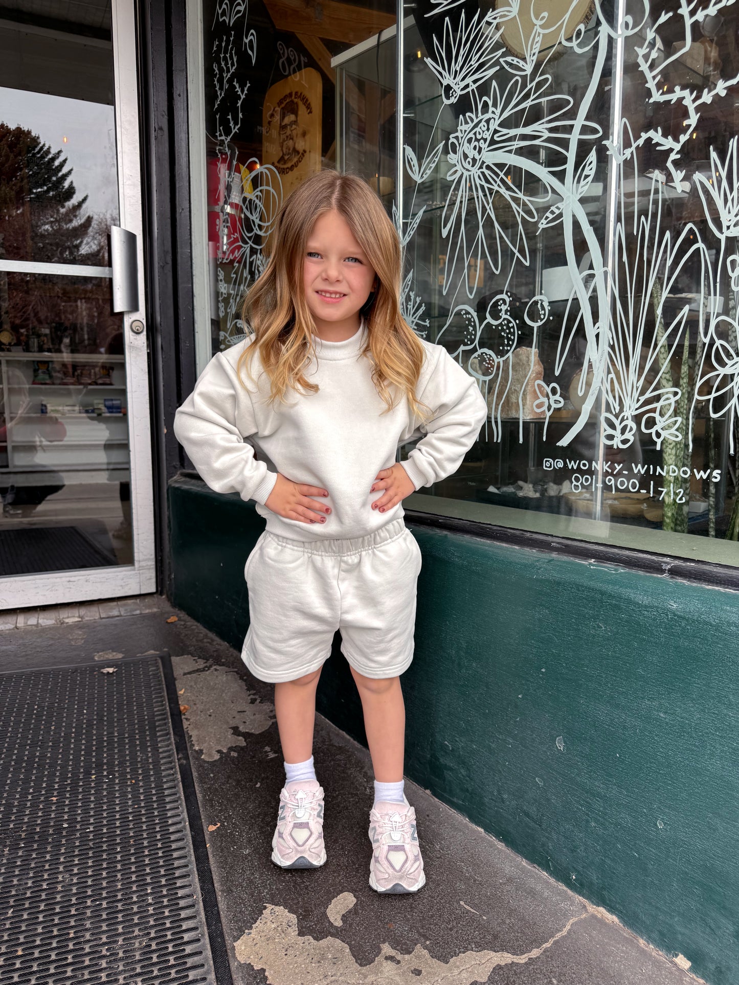 Kids Organic Cotton Terry Standard Crewneck