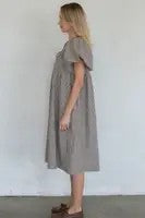 Checker Midi Dress