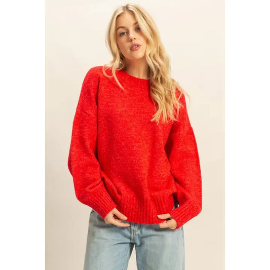 Oversized Drop Shoulder Sweater