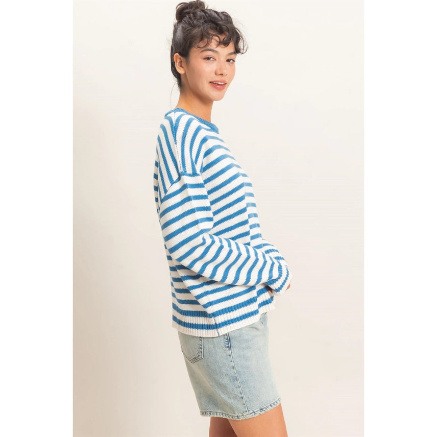 Striped Crew Neck Sweater