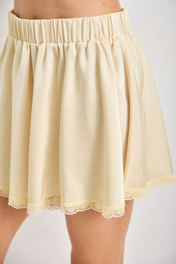 Lace Mini Skort