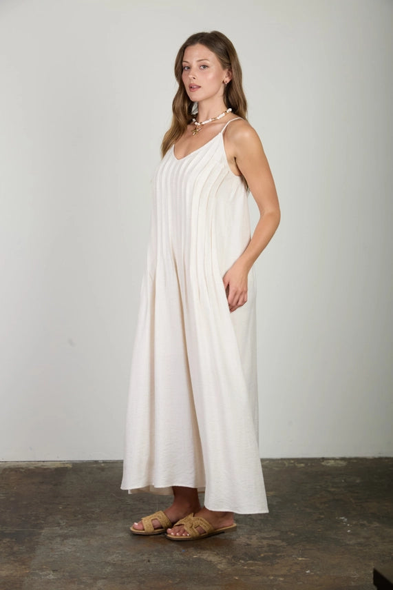 The Lucy Pleated Maxi Dress