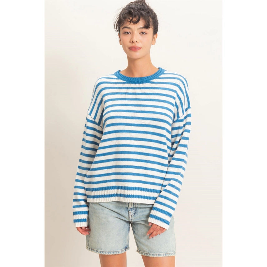Striped Crew Neck Sweater