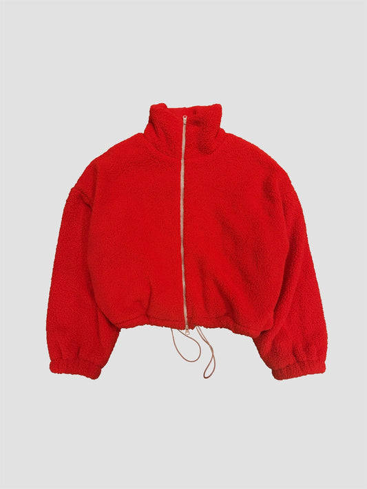 Zip up sherpa jacket