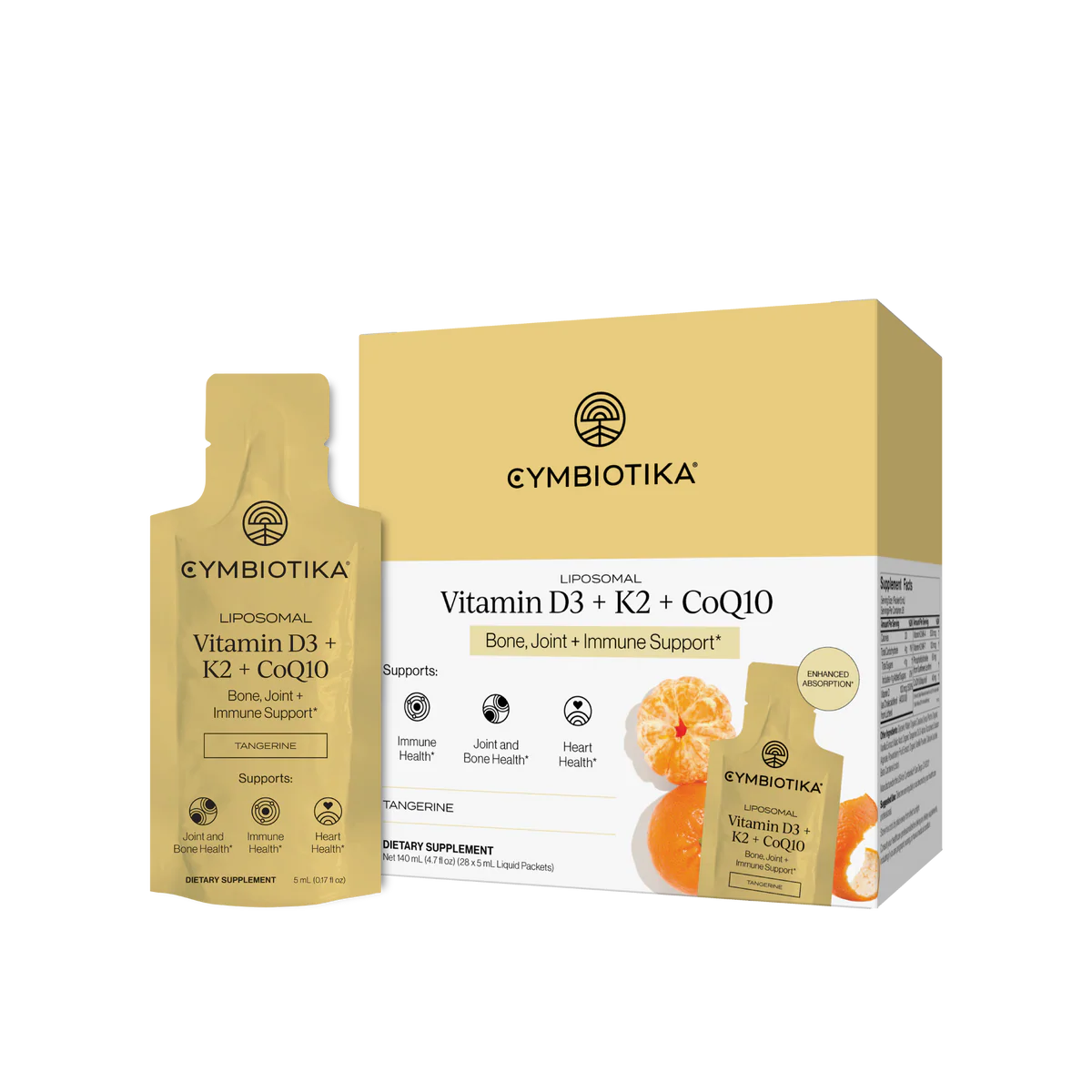 Liposomal Vitamin D3 + K2 + CoQ10
