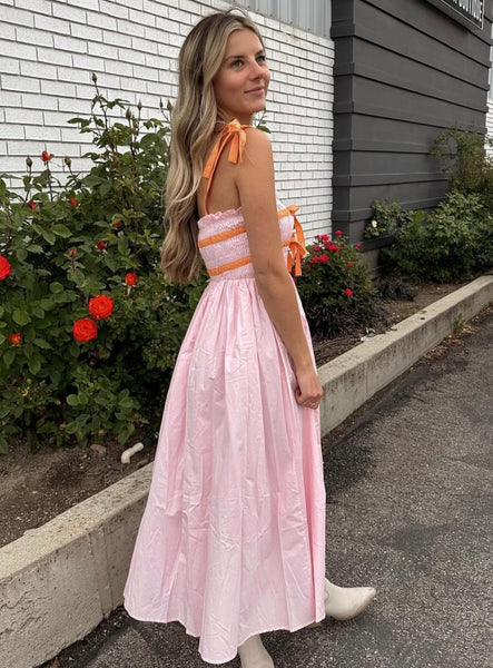 Pink Smocked Dress Pink Smocked Dress