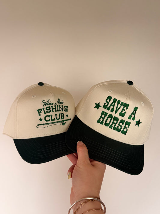 Green Embroidery Trucker Hat