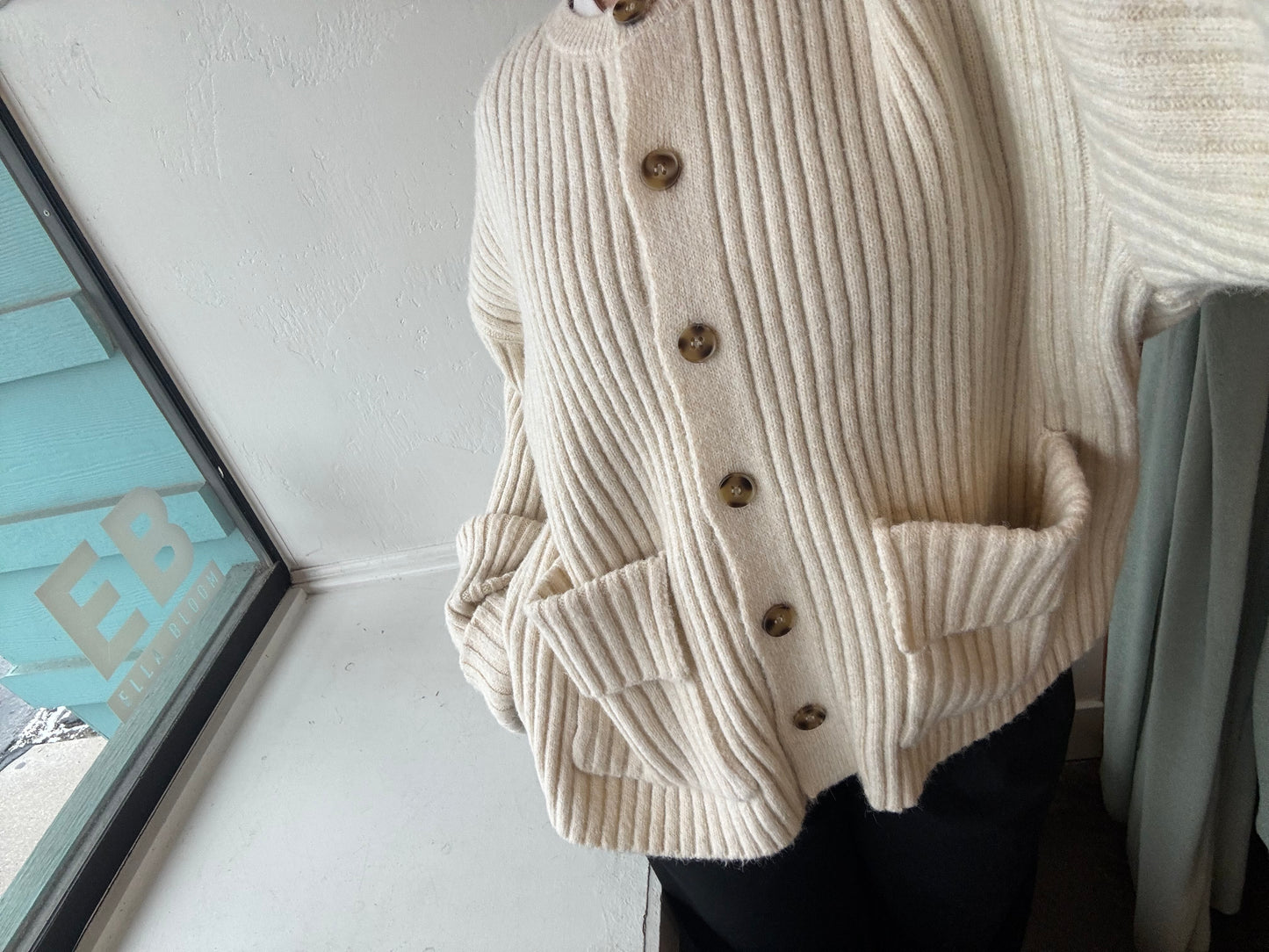 Button Down Chunky Cardigan