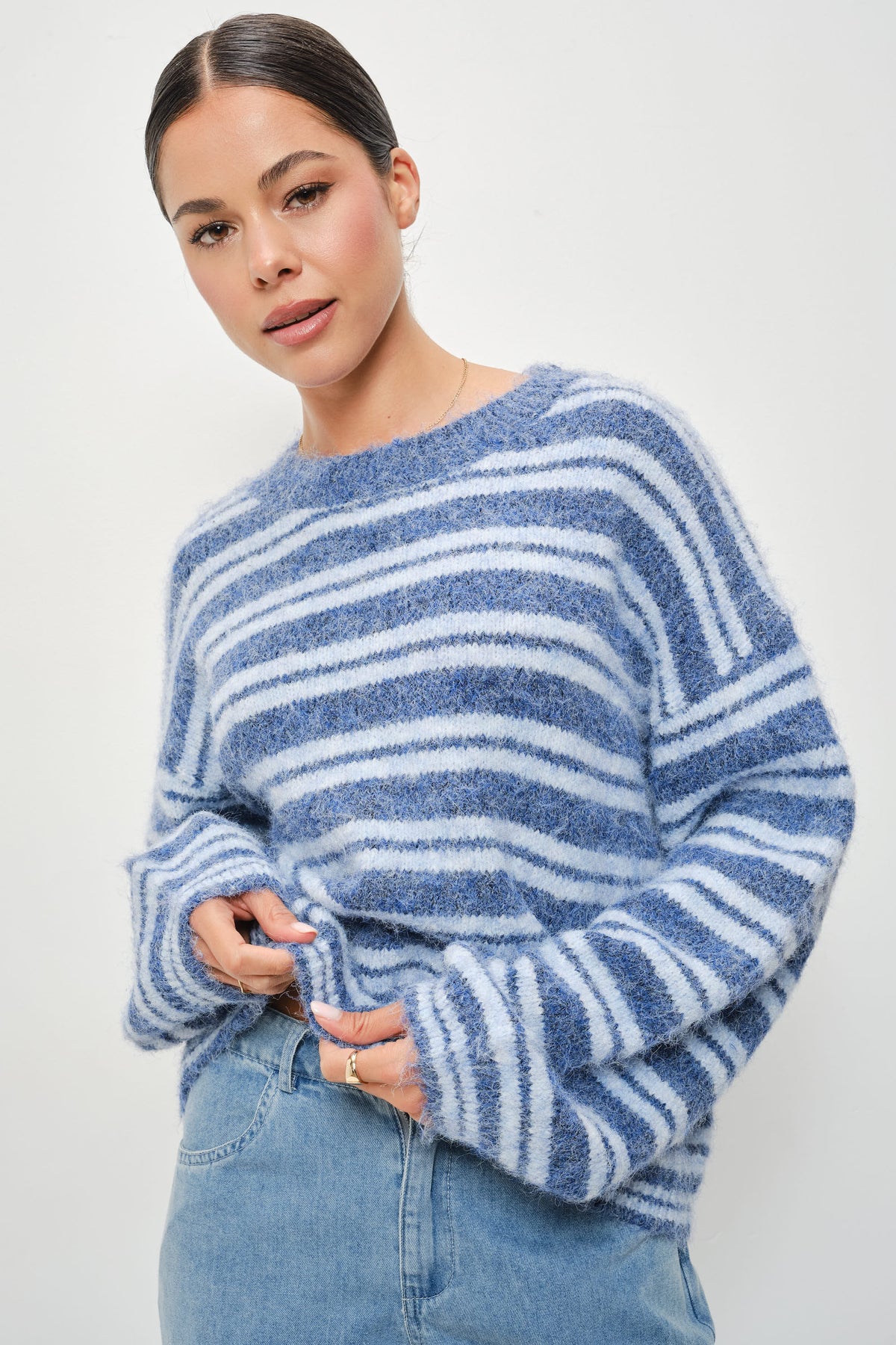 Sapphire Stripe Sweater