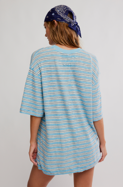 ALL LOVE STRIPE POCKET TEE