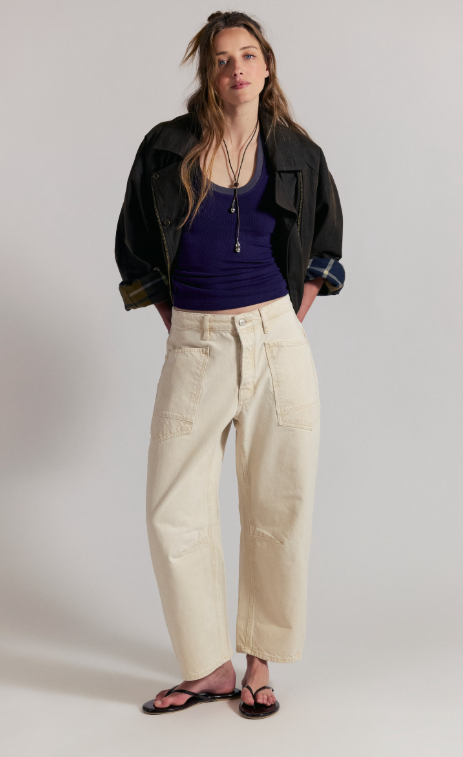 Minimalist Moxie Barrel Jeans