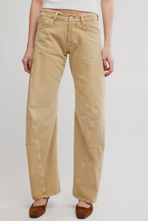 We The Free Fable Low-Rise Twisted Bowed Jeans