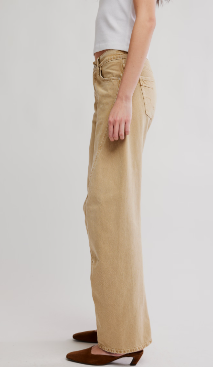 We The Free Fable Low-Rise Twisted Bowed Jeans