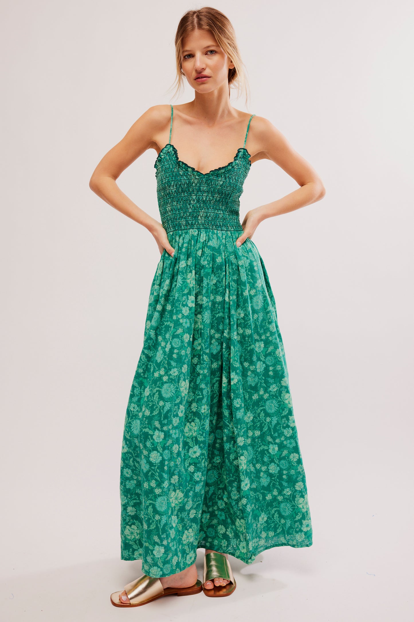 Sweet Nothings Midi- Forest Green