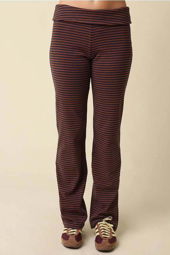 Stripe Knit Pants Set