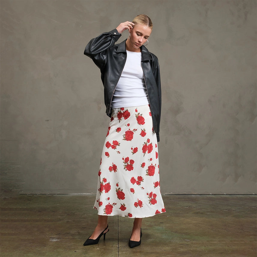 Pebble Grain Leather Zip Up