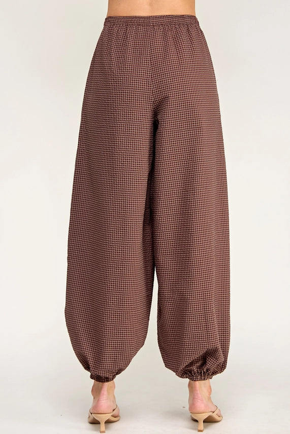 Cocoa Check Pants