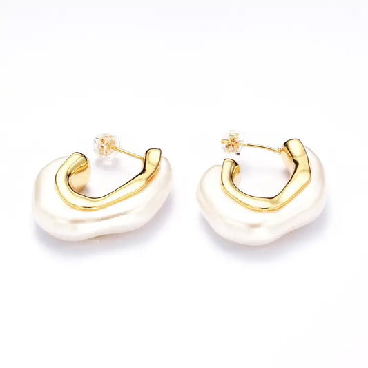White Pearl Hoop