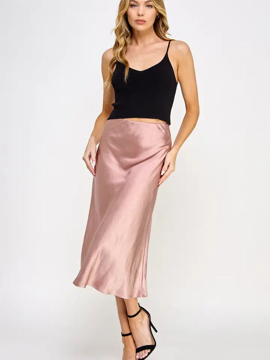 Aurora Satin Skirt