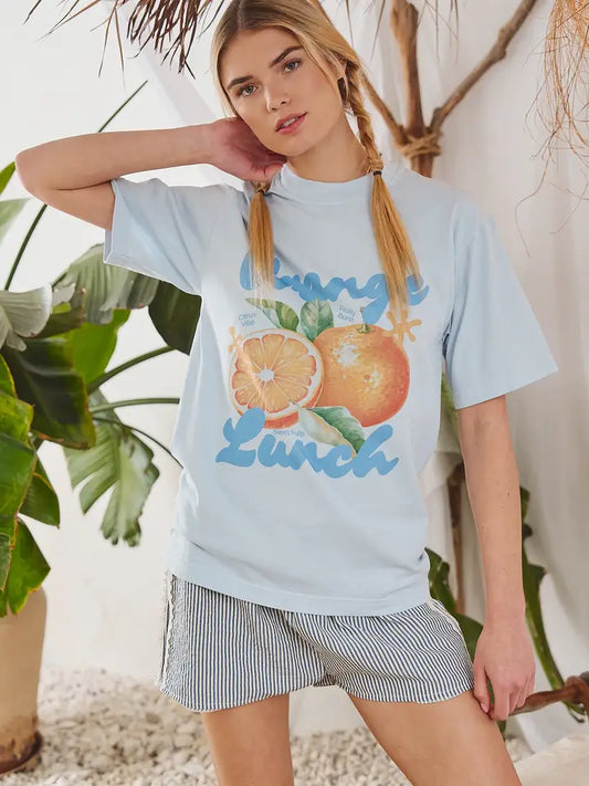 Orange Lunch Graphic Tee