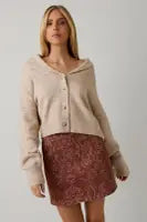 Fringe Detail Sweater Cardigan