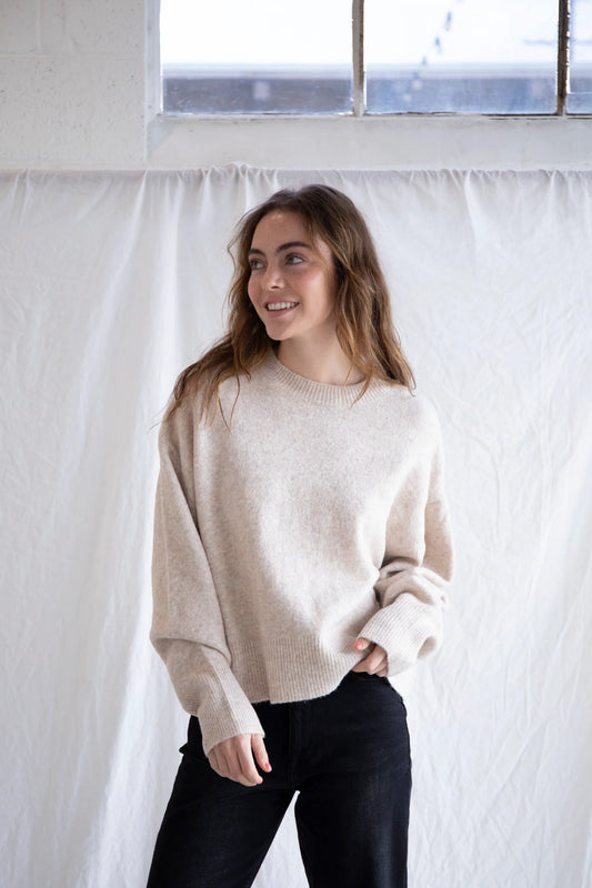 Beige Pullover Sweater