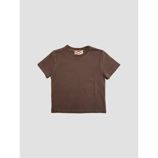 Mineral Washed Blank Cotton Cropped Tee
