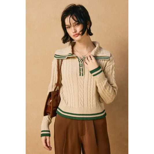 Collar Polo Sweater