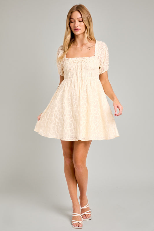 Chiffon Baby Doll Mini Dress