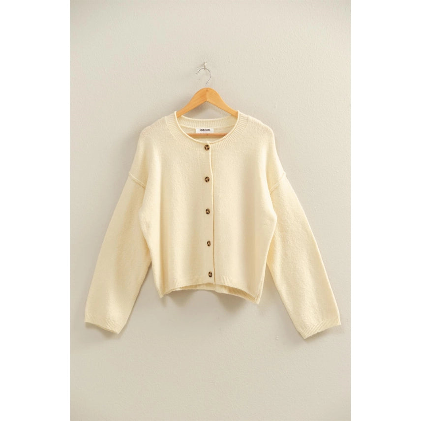 Relaxed Button Down Cardigan
