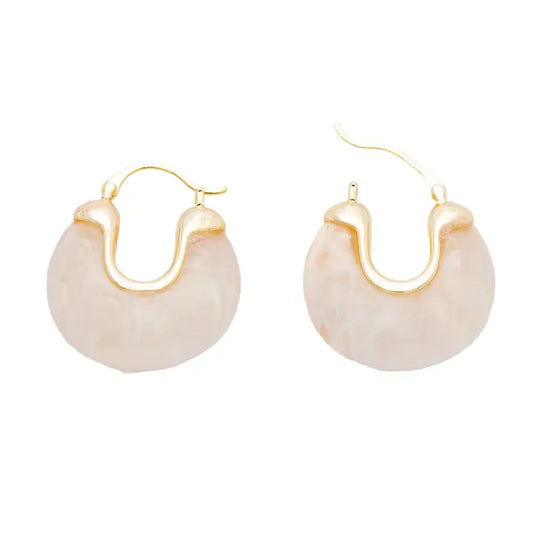 Chunky Resin Latch Earrings