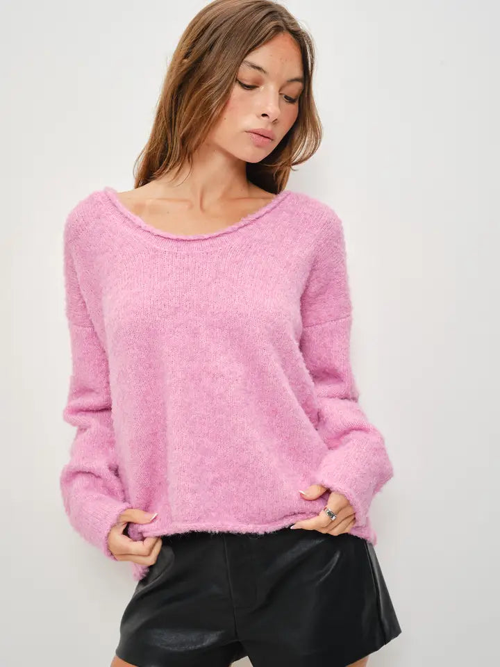 Danielle V-Neck Soft Pullover