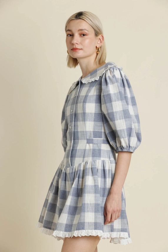 Gingham Midi Dress