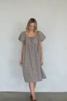 Checker Midi Dress