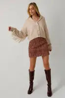 Fringe Detail Sweater Cardigan