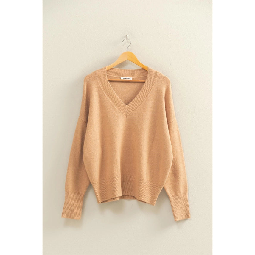 Relaxed V-Neck Sweater