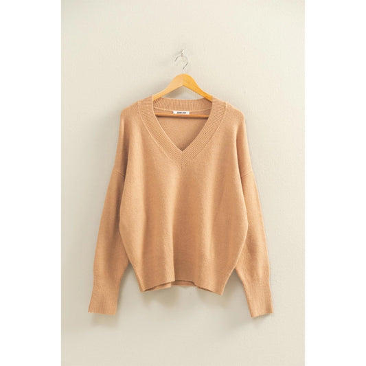 Relaxed V-Neck Sweater