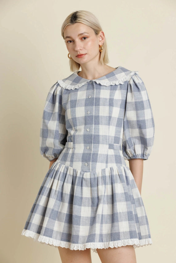Gingham Midi Dress