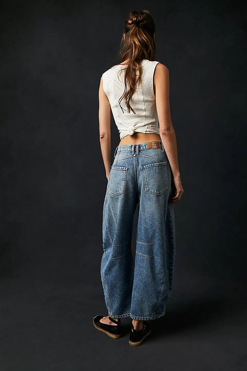 Good Luck Mid-Rise Barrel Jeans