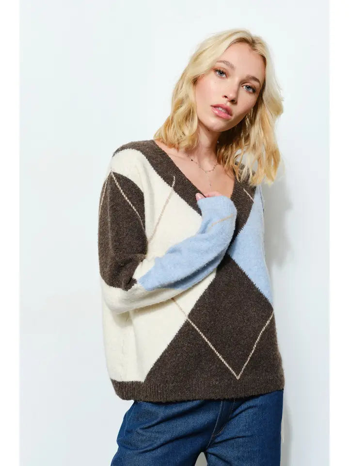 Virginia Argyle Sweater