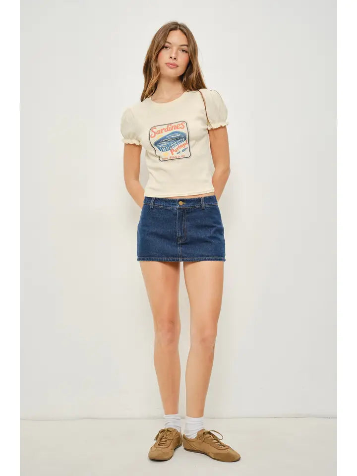 Davey Sardines Smocked Tee