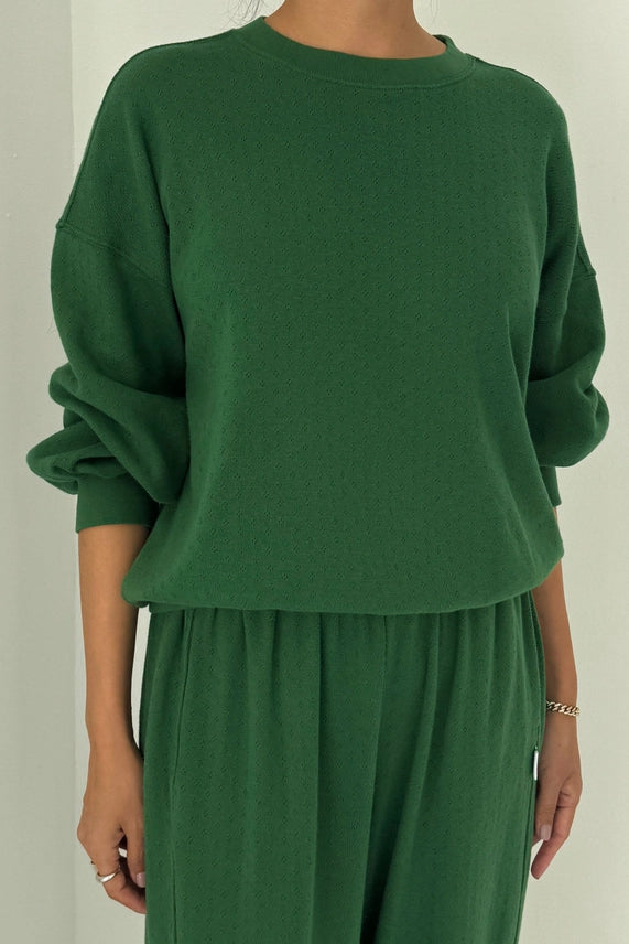 Pointelle Core Sweatshirt