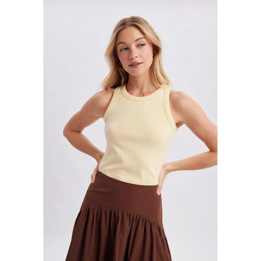 Basic Ribbed Knit Tank Top