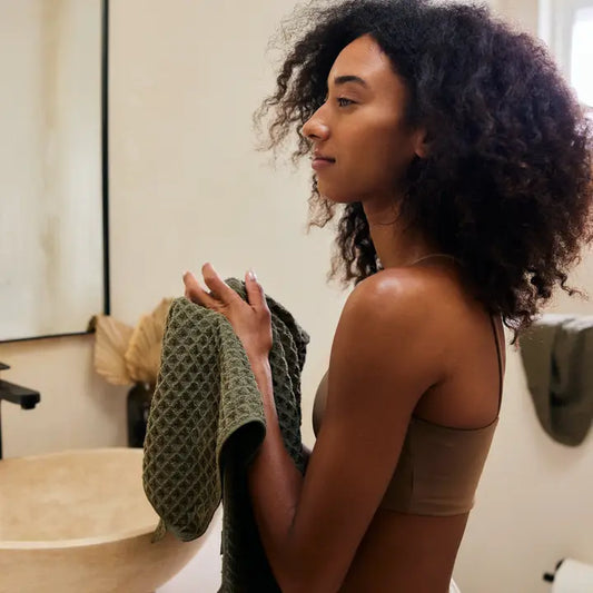 Forest Waffle Hand Towel