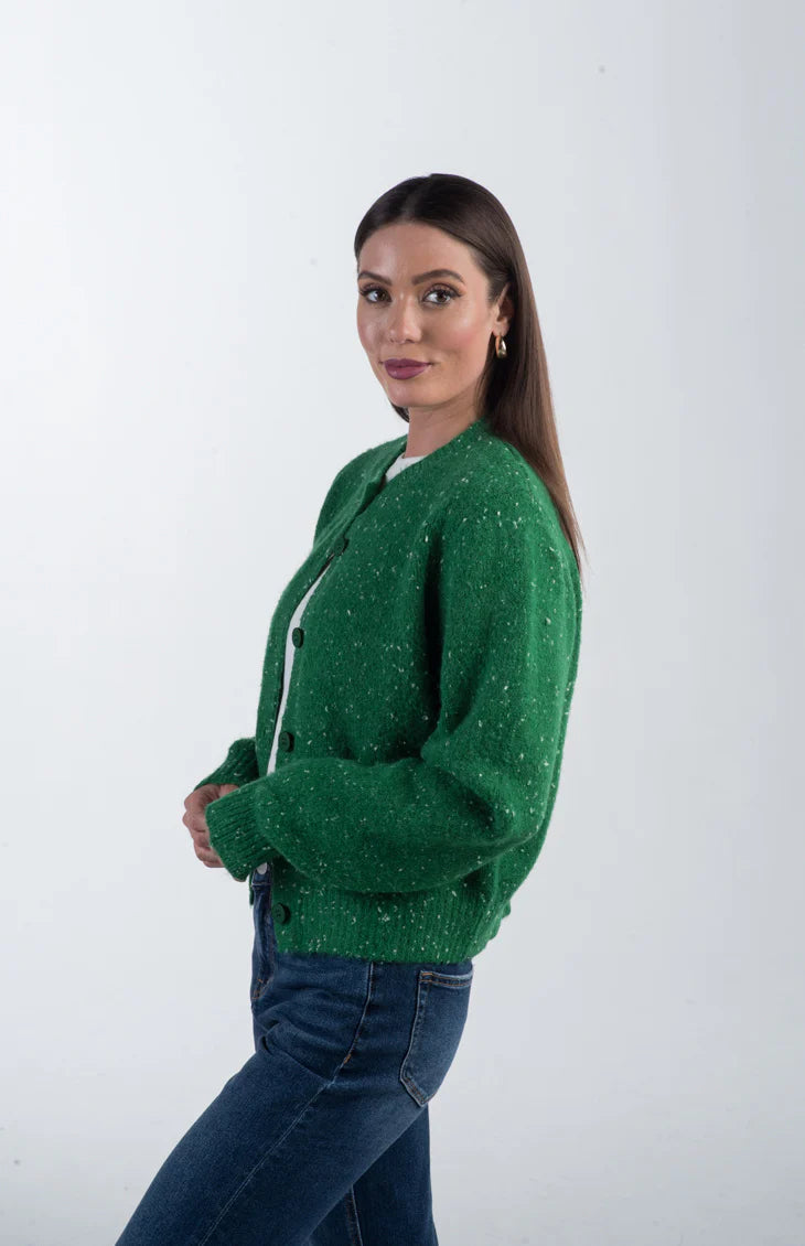 Green Button Up Sweater