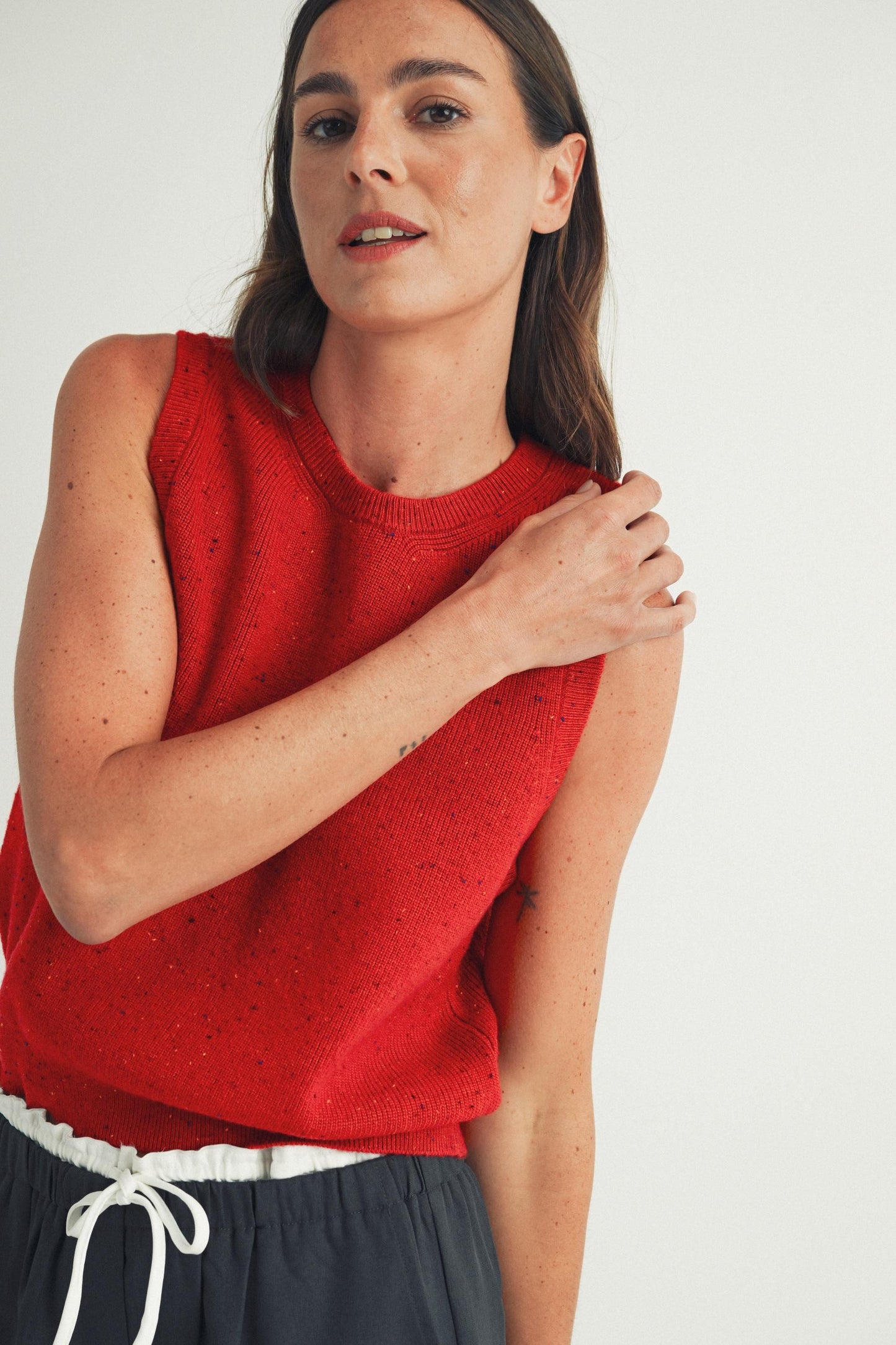 Red Knit Tank