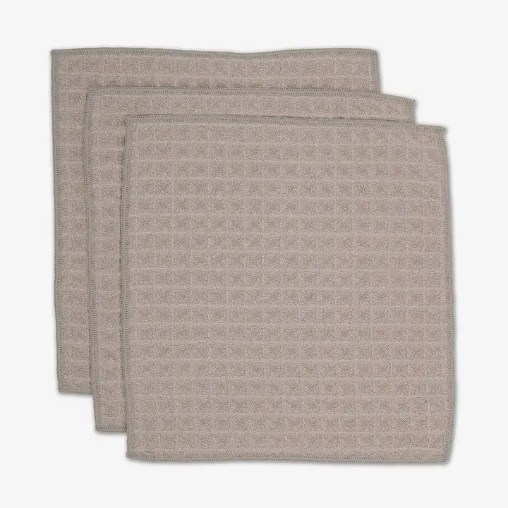 Taupe Waffle Washcloth Set