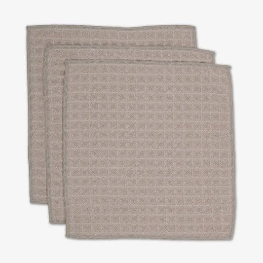 Taupe Waffle Washcloth Set
