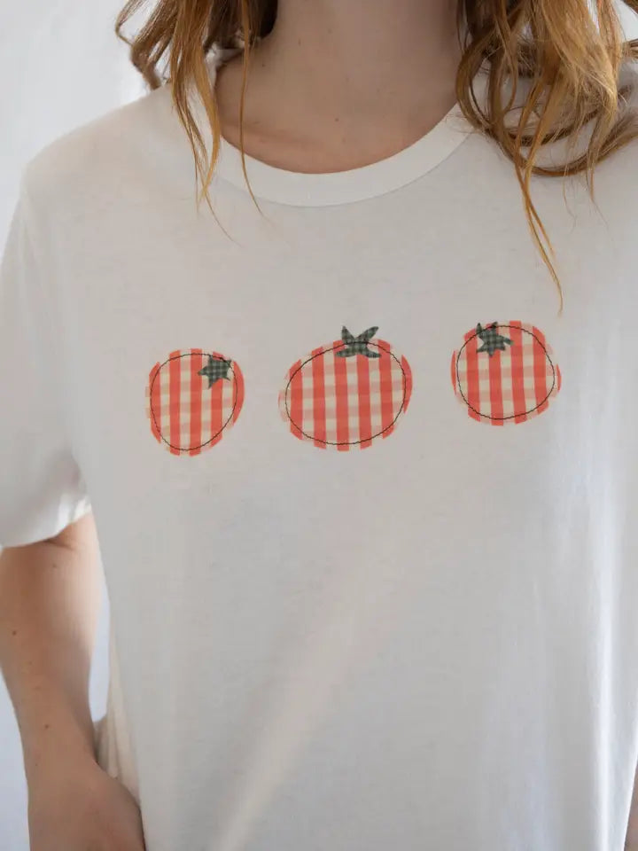 Ivory Tomato Printed T-Shirt